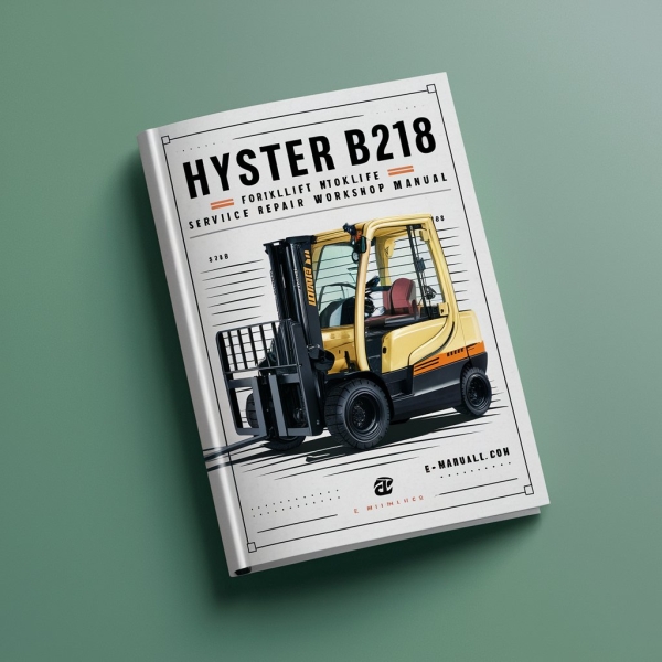 Manual de Reparación y Servicio de la Carretilla Elevadora Hyster B218 (W40Z)
