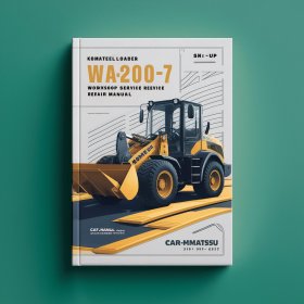 Komatsu Wheel Loader WA200-7 sn:80001 and up Workshop Manual de servicio y reparación