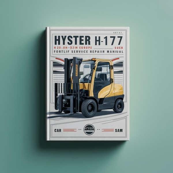 Manual de Servicio y Reparación de la Carretilla Elevadora Hyster H177 (H2.00-H3.20XM Europa)