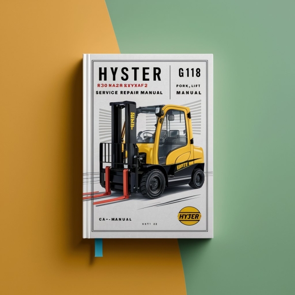 Manual de Servicio y Reparación de la Carretilla Elevadora Hyster G118 (R30XM2 R30XMA2 R30XMF2)