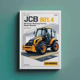 JCB 801.4 801.5 801.6 Mini Excavator Workshop Manual de servicio y reparación