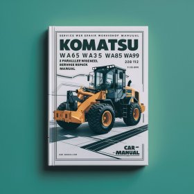 Komatsu WA65 WA75 WA85 WA90 WA95 3 Parallel Wheel Loader Service Repair Workshop Manual
