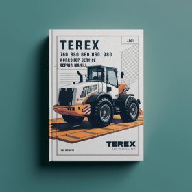 TEREX 760 820 860 880 970 980 Workshop Manual de servicio y reparación