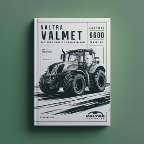 Manual de Reparación y Servicio de Fábrica para Tractor Valtra Valmet 6600