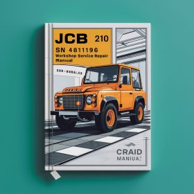 JCB 210 S SN 481196 Onwards Workshop Manual de servicio y reparación