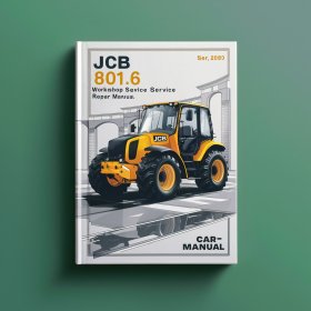 JCB 801.6 SN 728750-729999 Workshop Manual de servicio y reparación