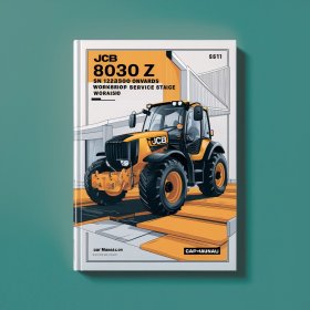 JCB 8030 Z SN 1228500 Onwards Workshop Manual de servicio y reparación