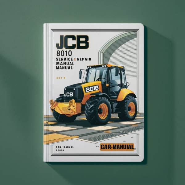 JCB 8010 Excavator Manual de servicio y reparación