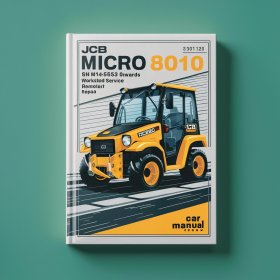 JCB Micro 8010 SN M1149553 Onwards Workshop Manual de servicio y reparación