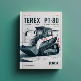 Terex PT-70 PT-80 Compact Track Loader Master Part List Manual