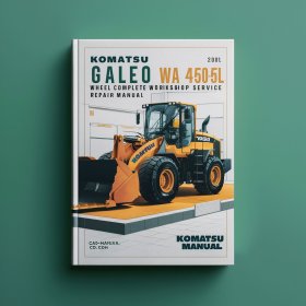Komatsu Galeo WA450-5L & WA480-5L Wheel Loader Manual completo de servicio y reparación del taller