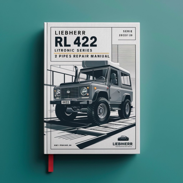 LIEBHERR RL 422 LITRONIC Series 2 PIPE LAYERS Manual de servicio y reparación