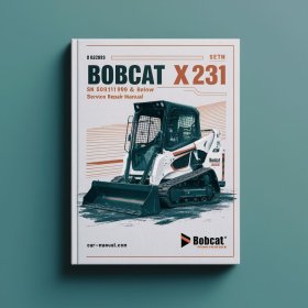 Bobcat X231 Excavator SN 508911999 & Below Manual de servicio y reparación