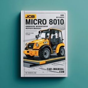 JCB Micro 8010 M1149553 Onwards Workshop Manual de servicio y reparación