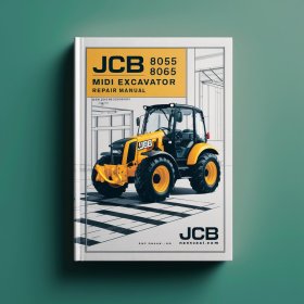 JCB 8055 8065 Midi Excavator Manual de servicio y reparación
