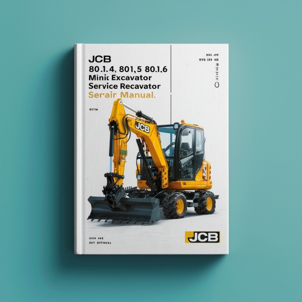 JCB 801.4 801.5 801.6 Mini Excavator Manual de servicio y reparación