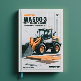 Komatsu WA500-3 WA500-3LE Wheel Loader Manual de servicio y reparación (Serial Number: A70001 and up)