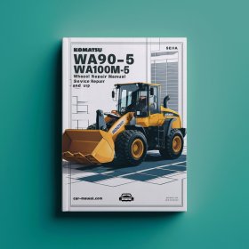 Komatsu WA90-5 WA100M-5 Wheel Loader Manual de servicio y reparación (Serial Number: 50051 and up)