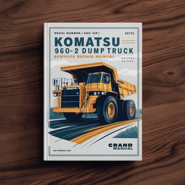 Komatsu 960E-2 Dump Truck Manual de servicio y reparación (Serial Number: A30027 and up)