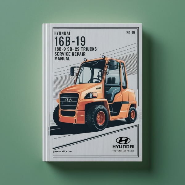 Manual de Servicio y Reparación de Carretillas Elevadoras Hyundai 16B-9, 18B-9, 20B-9