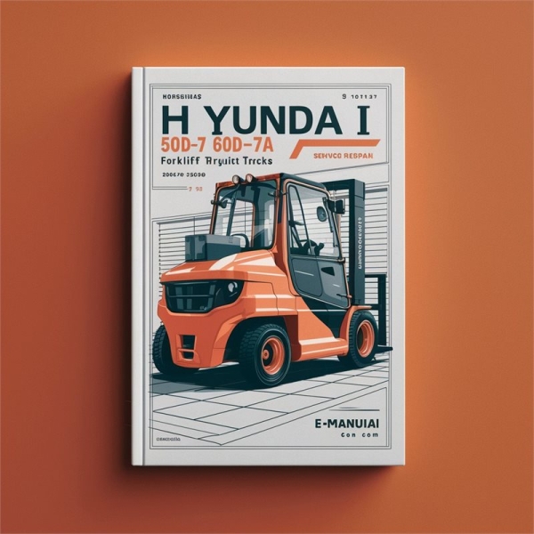 Manual de Servicio y Reparación de Carretillas Elevadoras Hyundai 50D-7A, 60D-7A, 70D-7A