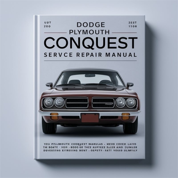DODGE PLYMOUTH CONQUEST Service Repair Manual 1987-1990