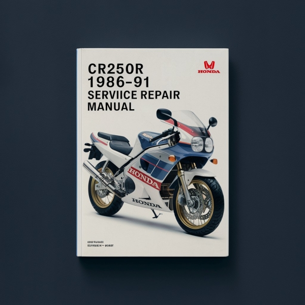 CR250R 1986-91 HONDA Manual de servicio y reparación