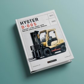 Manual de Reparación y Servicio para Carretillas Elevadoras Hyster D005 (H60E H70E H80E H100E H110E Américas)