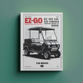1983 EZ-GO GX-440 GX-444 GAS POWERED Owners Operation And Manual de servicio y reparación Manual de servicio y reparación