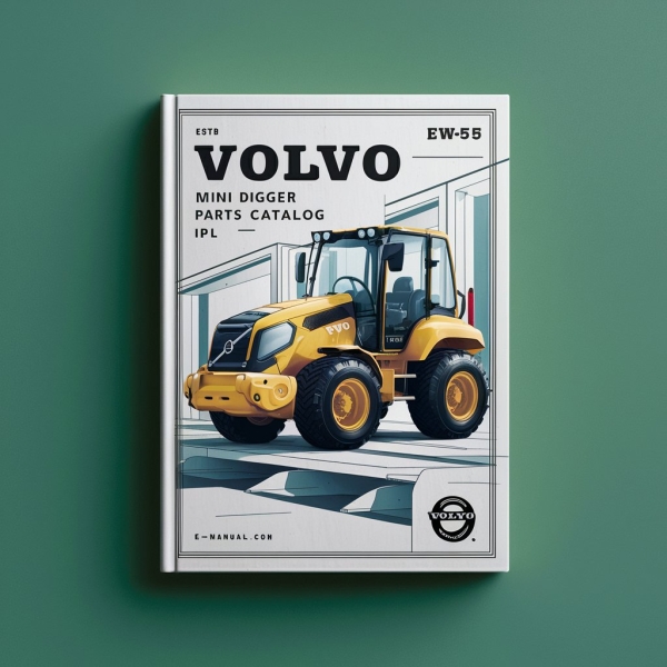 Catálogo de Piezas IPL y Manual de Instrucciones VOLVO EW55B Miniexcavadora