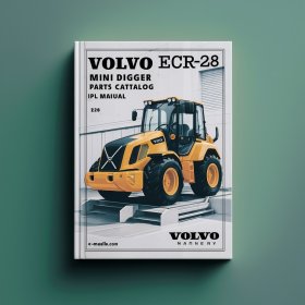 Catálogo de piezas IPL y manual de instrucciones para la excavadora VOLVO ECR28 Mini