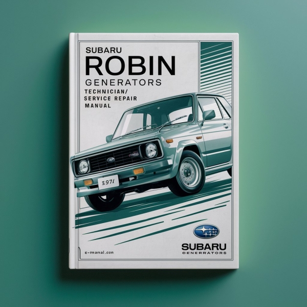 Subaru Robin Generators Technician/Manual de servicio y reparación