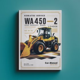 Komatsu Service WA450-2 Shop Manual Wheel Loader Workshop Repair Book