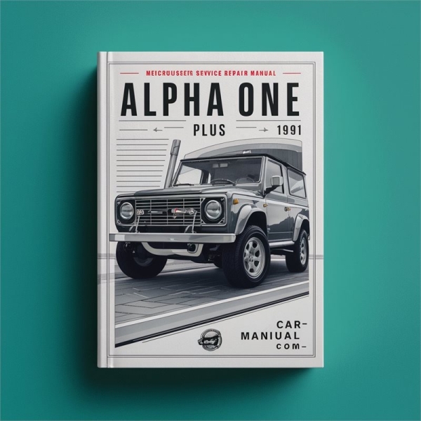 Manual de Servicio y Reparación Mercruiser Alpha One Gen3 1991