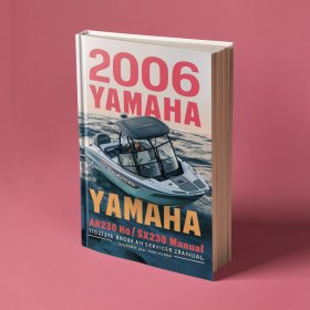 2006 Yamaha AR230 HO/SX230 HO Boat Manual de servicio y reparación