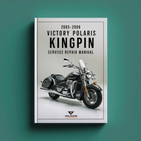 2003-2006 Victory Polaris Vegas Kingpin Manual de servicio y reparación