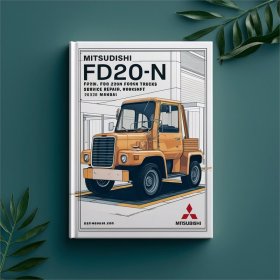 Mitsubishi Gabelstapler FD20N, FD25N, FD30N, FD35AN, FD35N: Werkstatt-Handbuch für Wartung und Reparatur