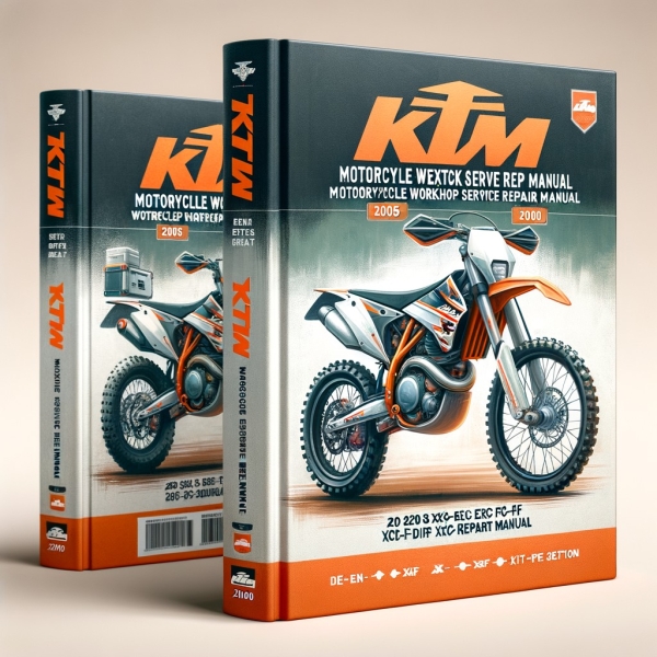 KTM 250 SX-F EXC-F EXC-F SIX DAYS XCF-W XC-F SXS-F Motorcycle Workshop Manual de servicio y reparación 2005-2008 (De-En-Fr-It-Es)