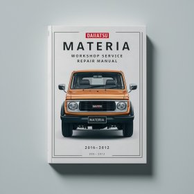 Daihatsu Materia (M401 M402 M412 Series) Workshop Manual de servicio y reparación 2006-2012 (7 700+ Pages 245MB Searchable Indexed iPad-ready)