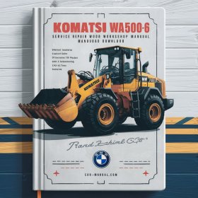 Komatsu WA500-6 Wheel Loader Service Repair Workshop Manual (SN: A93001 and up)