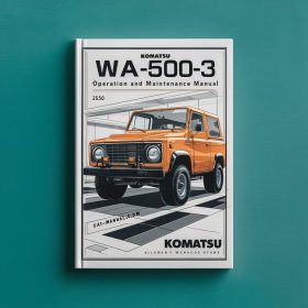 Komatsu WA500-3 operation and maintenance Manual