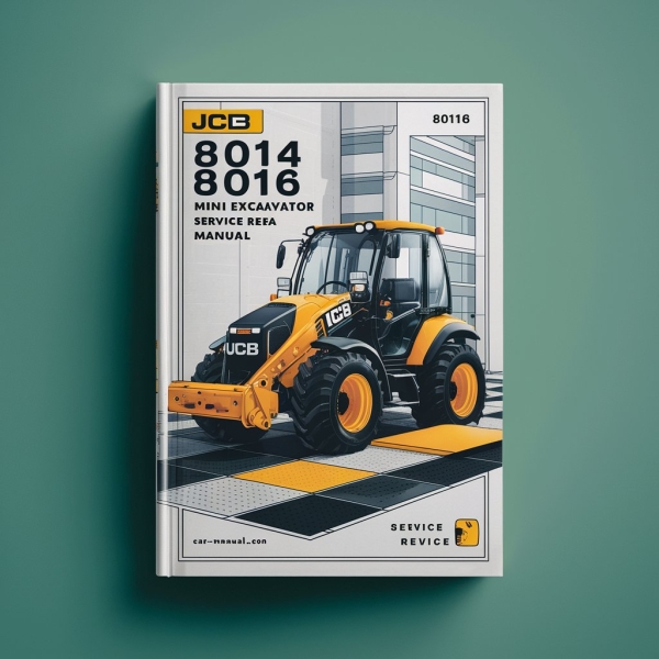 JCB 8014 8016 8018 Mini Excavator Manual de servicio y reparación