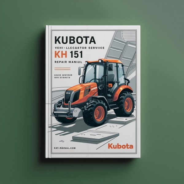 Kubota KH 151 Excavator Manual de servicio y reparación
