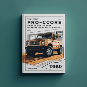 Manual de Reparación del Toro ProCore Processor Service