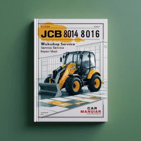 JCB 8014 8016 Mini Excavator Workshop Manual de servicio y reparación