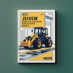 JCB JS145W JS165W Wheeled Excavator Manual de servicio y reparación