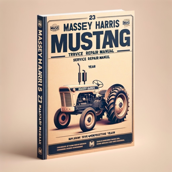 Massey Harris 23 Mustang Tractor Manual de servicio y reparación-Improved-PDF