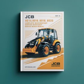 JCB 8014 8016 8018 8020 Mini Excavator Manual completo de servicio y reparación del taller