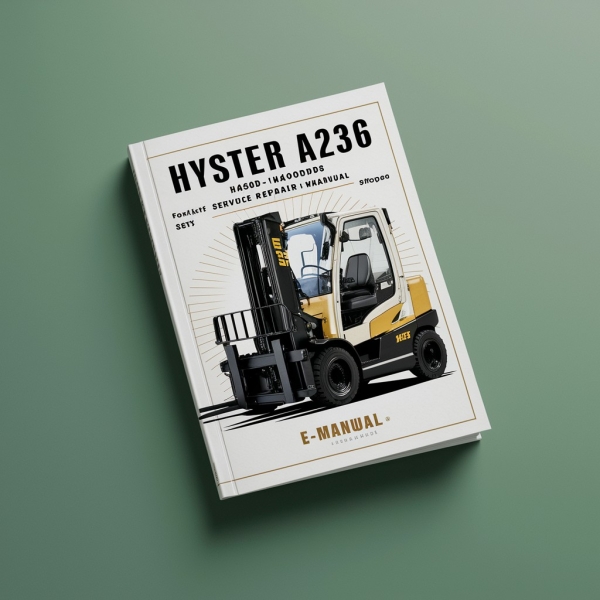 Manual de Servicio y Reparación de Montacargas Hyster A236 (H400HD H400HDS H450HD H450HDS)
