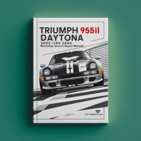 Triumph 955i Daytona 2002-2006 Workshop Manual de servicio y reparación